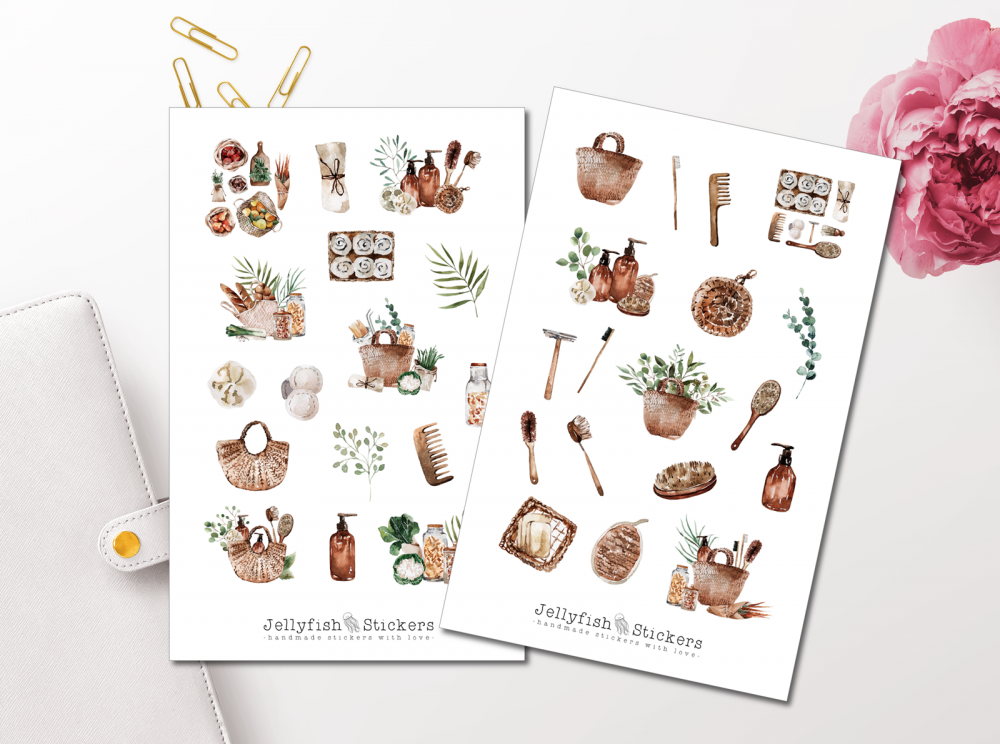 Zero Waste Sticker Set